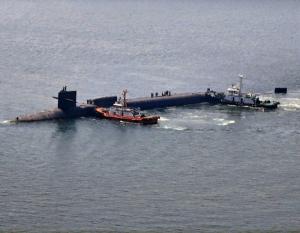 미국 오하이오급 핵추진 잠수함( SSGN )부산작전기지 입항