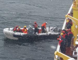 남극 바다서 응급환자 긴급 지원한 '아라온호'